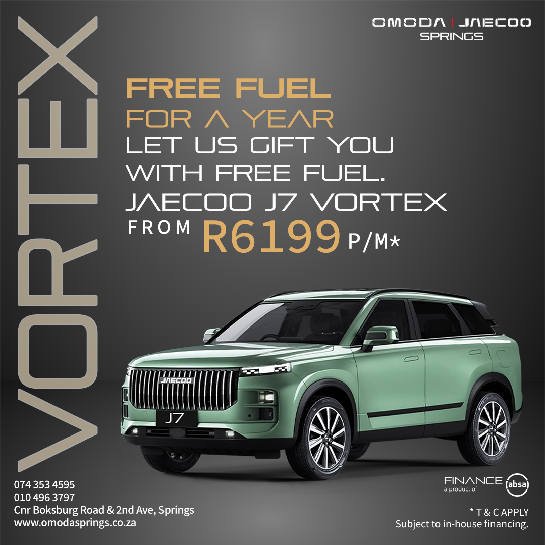 Jaecoo J7 Vortex - Free Fuel